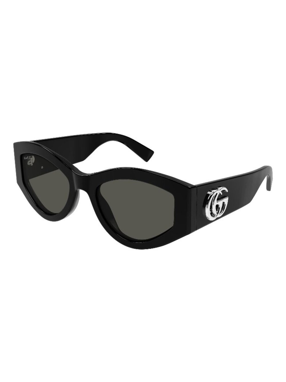 New Gucci Women's Sunglasses Black Grey Lens Acetate Frame GG1951S 001 53